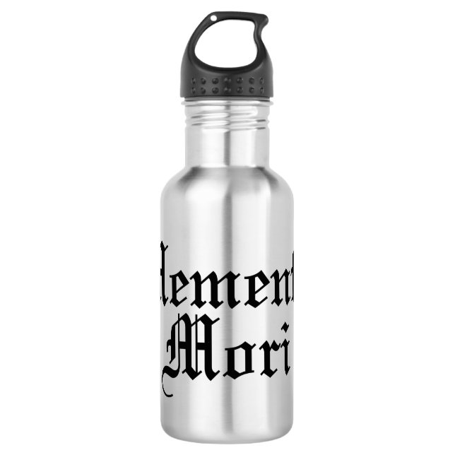 Garrafa Memento Mori - Frase Latina (Frente)
