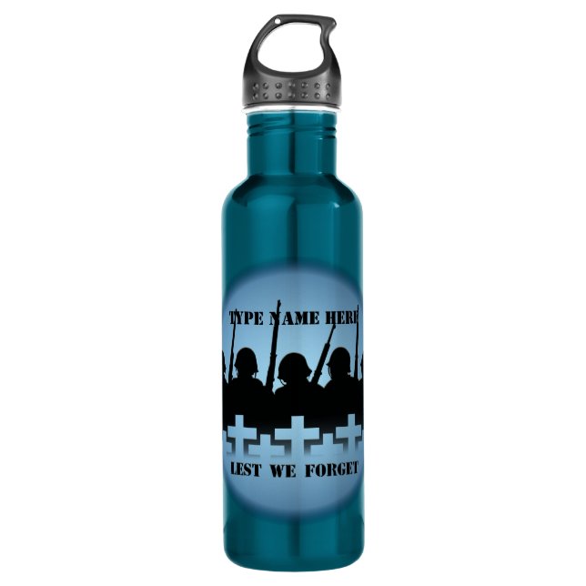 Garrafa Memorial da Guerra para Não Esquecermos (Frente)