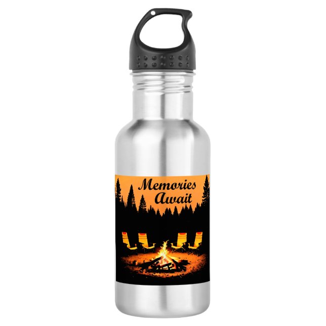 Garrafa Memórias de acampamento Await (Frente)