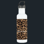 Garrafa Meninas do encanto do impressão da chita do<br><div class="desc">Garrafa de água das meninas do encanto do impressão da chita do leopardo.</div>