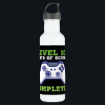 Garrafa Meninos Nível 100 Dias De Escola Concluídos<br><div class="desc">100 Dias De Camisa De Escola,  Para Jogador De Nível De Meninos Completado</div>