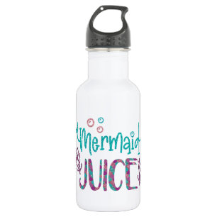 Garrafa Mermaid Juice Funny Glitter manuscrito