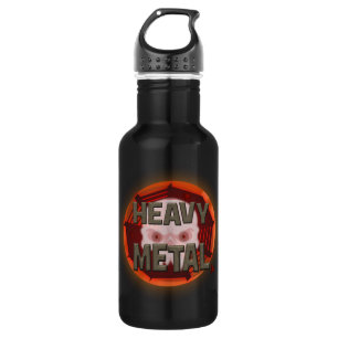 Garrafa Metal pesado com Scull