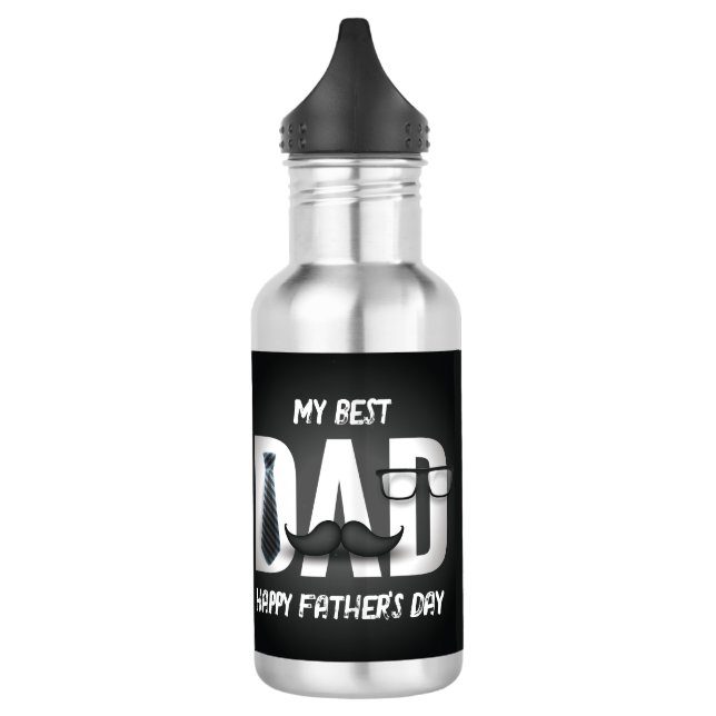 Garrafa Meu Melhor PAI De Sempre, Foto Do Dia de os pais (Esquerda)