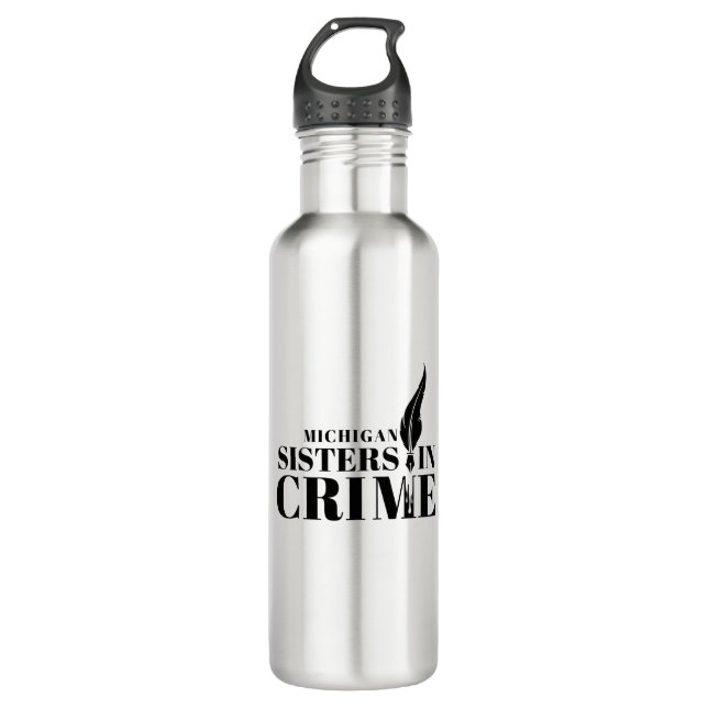 Garrafa MI Sisters in Crime Water Bottle (Frente)