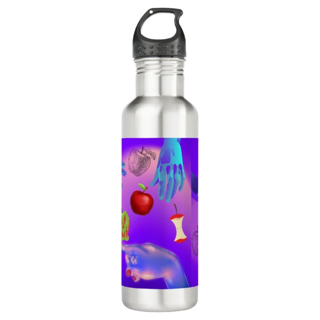 Garrafa Mikitiez red skull, tóxica para a maçã vegan, verã (Frente)