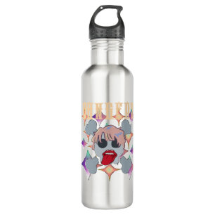 Garrafa Mikitiez rock star skull red aniversário redlip