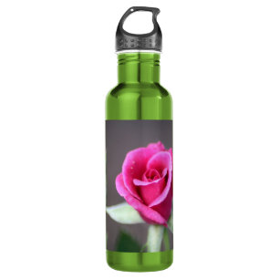 Garrafa mini cor-de-rosa escuro aumentou