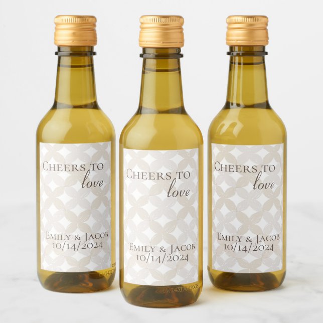 Garrafa Mini de Vinho Boho Viva o AMOR  (Garrafas)