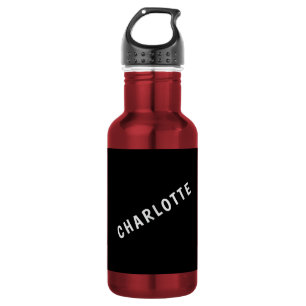 Garrafa Minimalista Elegante Clássico Profissional Nome Pr
