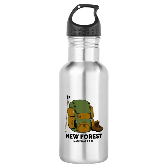 Garrafa Mochila do Parque Nacional New Forest (Frente)
