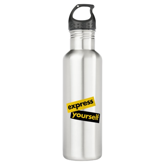 Garrafa Modern, vibrant, bold graphic of Express Yourself (Frente)