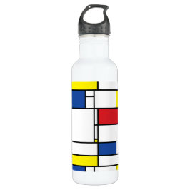Garrafa Mondrian Minimalist Geométrico De Stijl Modern Art