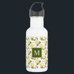 Garrafa Monograma Floral de Hydragea Amarela Elegante<br><div class="desc">Mantenha-se hidratado no estilo do Elegante Yellow Hydrangea Floral Monograma Monograma Garrafa de Água de Aço Inoxidável, com delicada floração de ouros e um monograma personalizado. Perfeito para manter suas bebidas quentes ou frias em qualquer lugar, esta garrafa combina elegância com funcionalidade. Ideal para quem ama designs florais com um...</div>