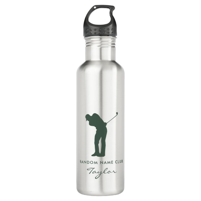 Garrafa Monograma Modern Sage Green Club Personalizado Swa (Frente)