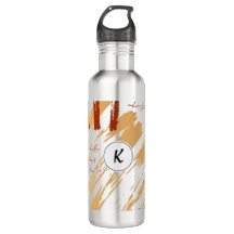 Monograma Terracotta Abstrato Doodle