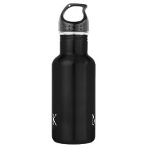 Monogramas personalizados iniciais preto branco mo