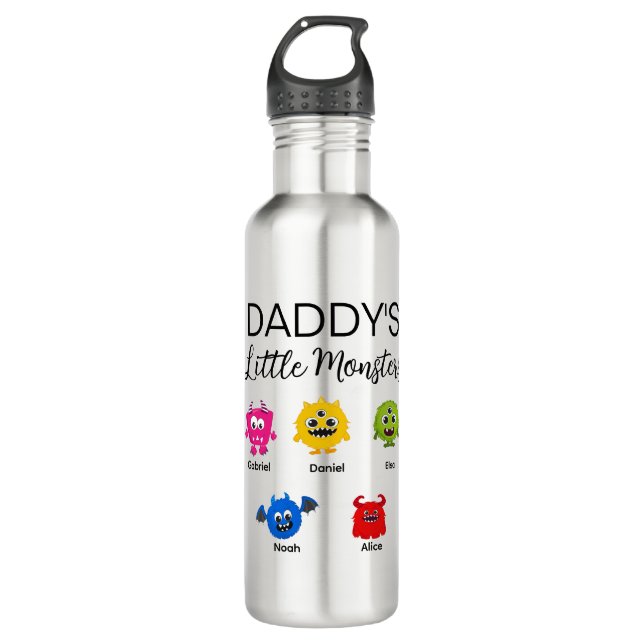 Garrafa Monstro pequeno do Pai Dia de as Bruxas engraçado (Frente)