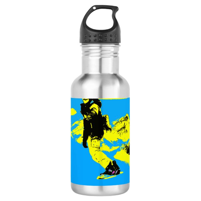 Garrafa Montanha Snowboard - Snowboarder (Frente)