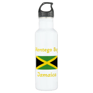 Garrafa Montego Bay Jamaica - Bandeira jamaicana