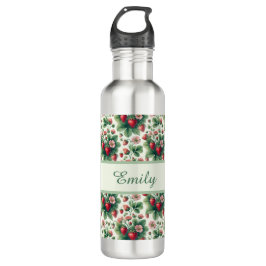 Garrafa Morangos de verão bonitos personalizados