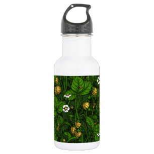 Garrafa Morangos selvagens, amarelos e verdes