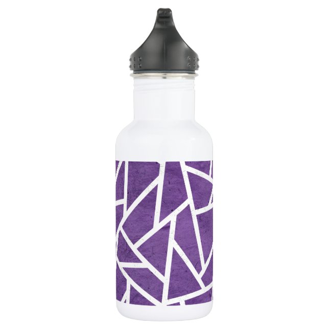 Garrafa Mosaico roxo e branco (Direita)