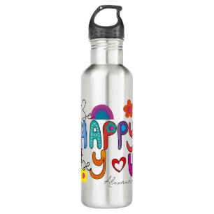 Garrafa Motivação Bonita Seja Feliz Seja Você Personalizad