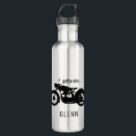 Garrafa Motocicleta precisa montar o nome personalizado<br><div class="desc">Moto preta. "Tenho de andar". Nome personalizado.</div>