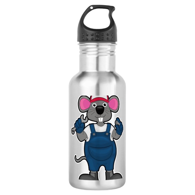Garrafa Mouse como mecânico com parafuso e descodificador (Frente)