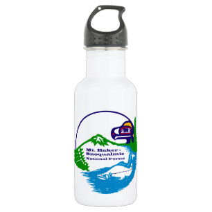 Garrafa Mt Baker - Logótipo da Floresta Nacional Snoqualm
