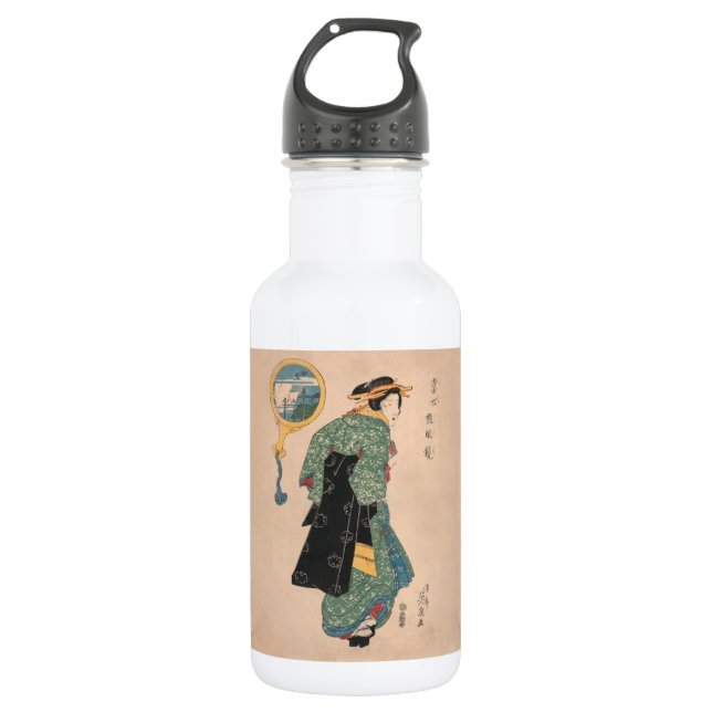 Garrafa Mulher Kimono japonesa: Ukiyo-e Woodblock Impressã