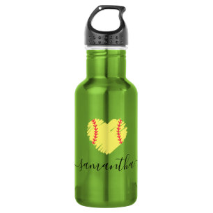 Garrafa Mulheres Personalizadas de Raparigas Softball