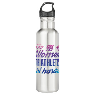 Garrafa Mulheres Triatletas Tri Harder Triathlon Ombre