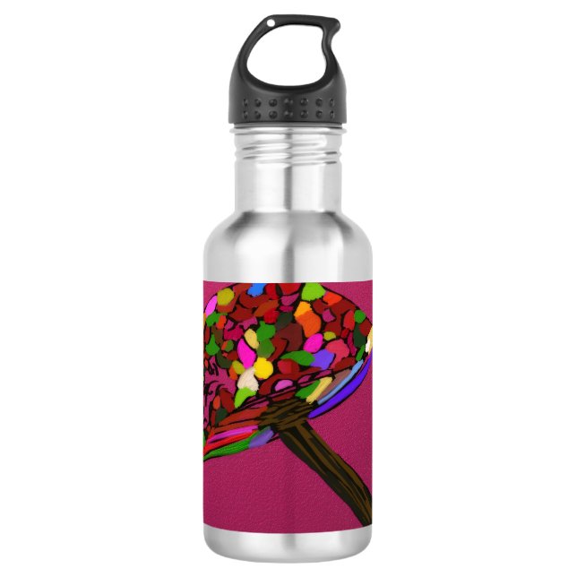 Garrafa Mushroom Face Character Art Stainless Steel Bottle (Frente)