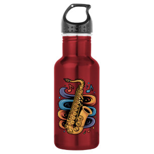 Garrafa Música Colorida de Saxofone Fluxo Instrumento de J