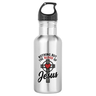 Garrafa Nada Além do Sangue de Jesus Camisa Vintage Cruz