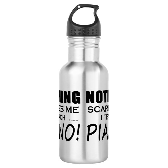 Garrafa Nada Me Assusta Piano (Frente)