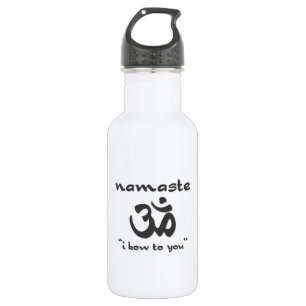 Garrafa Namaste - eu curvo-me lhe