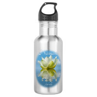 Namaste Refletindo Lotus Flor e Nome Yoga Pequeno