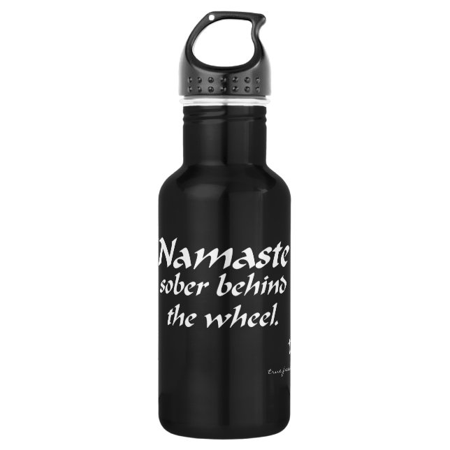 Garrafa Namaste Sober Dirigindo 18 oz. Água de aço inoxidá (Frente)
