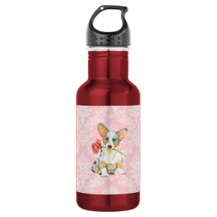 Garrafa Namorados Rosa de Cardigan Welsh Corgi