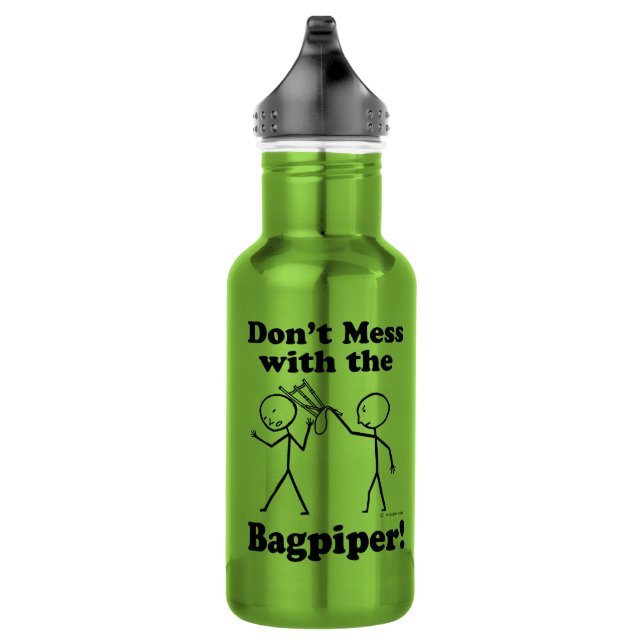 Garrafa Não brinque com o Bagpiper (Direita)