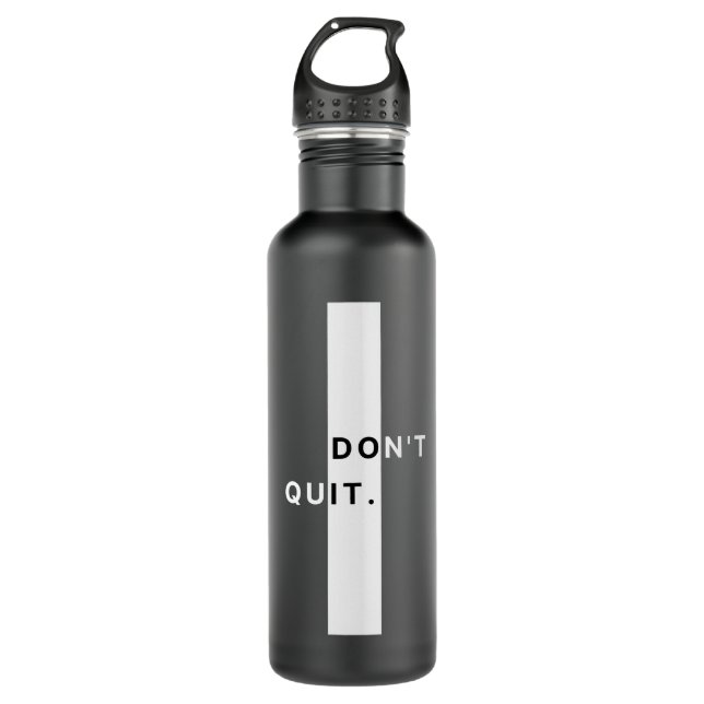 Garrafa Não deixe de ser tipografia moderna (Frente)