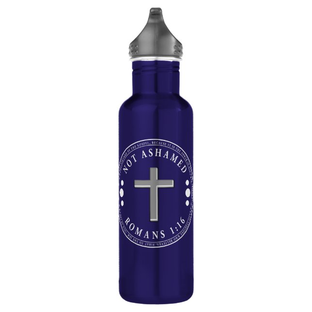 Garrafa Não envergonhado do Evangelho Cristão Verse (Direita)