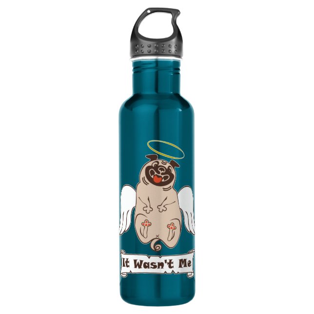 Garrafa Não fui eu, anjo, vomitar uma frase engraçada Stai (Frente)