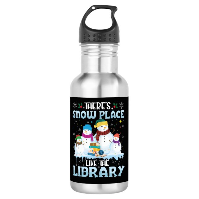 Garrafa Não Há Lugar Como a Biblioteca de Natal (Frente)