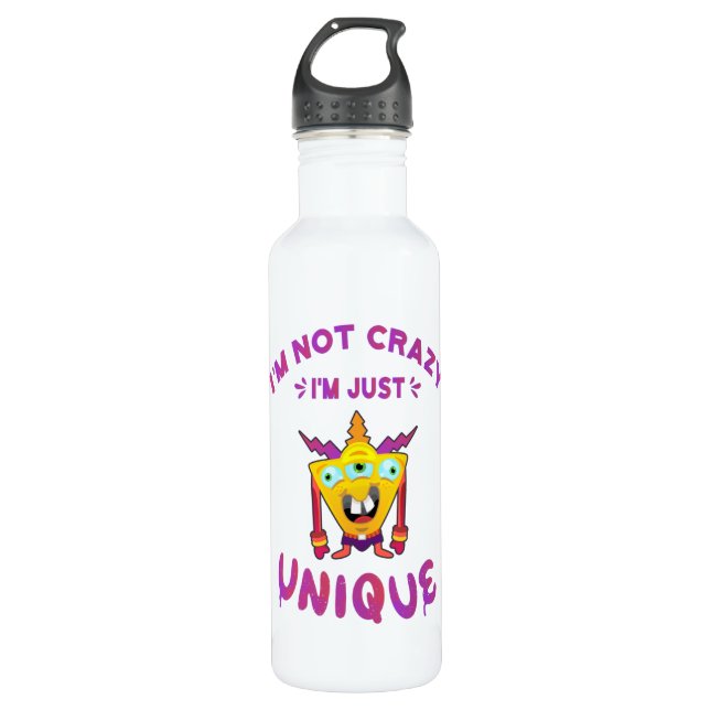 Garrafa Não sou louco, sou único (Frente)