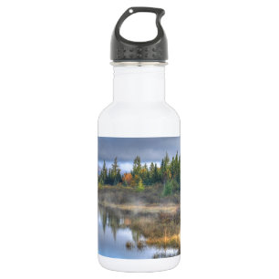 Garrafa Nascer do sol do outono no lago Maine Moosehead