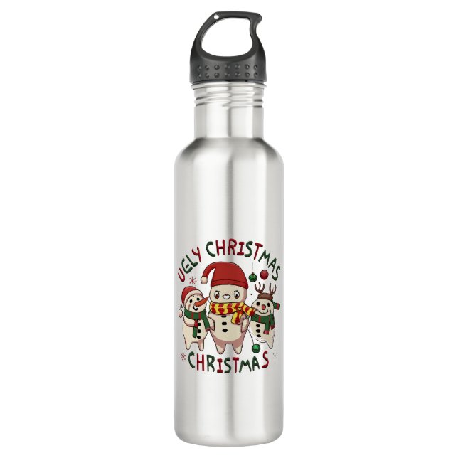 Garrafa Natal branco;NATAL ÚTIL (Frente)